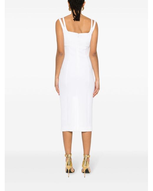Versace バロックバックル ドレス White