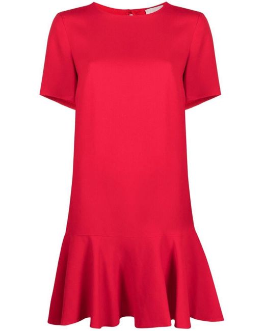 L'Autre Chose Red Kleid mit tiefer Taille