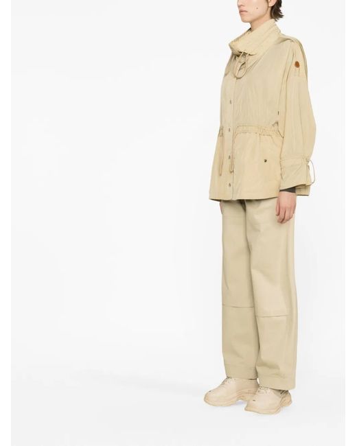 Moncler Natural Deel Drawstring-Waist Jacket