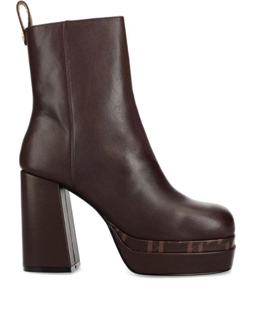 Karl Lagerfeld Brown 105Mm Strada Boots