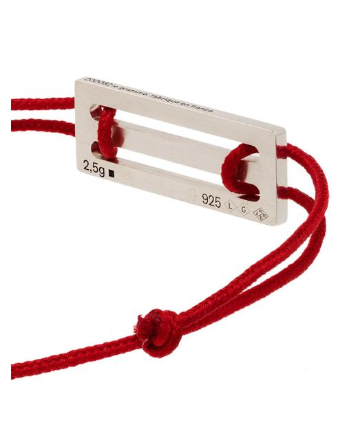 Le Gramme Red Sterling Le 2.5G Cord Bracelet