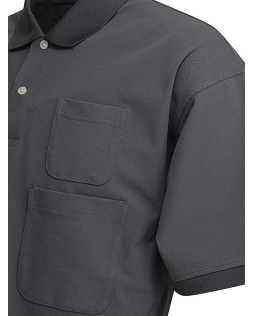 Daiwa Pier39 Black Double-Pocket Polo Shirt for men