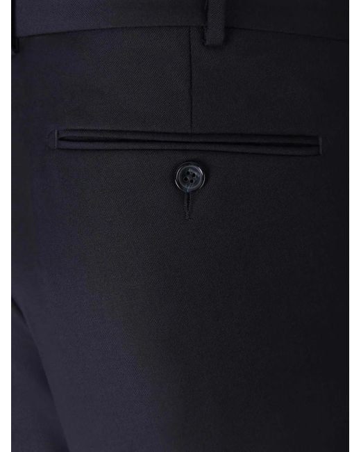 SCABAL® Blue Wool Trousers for men
