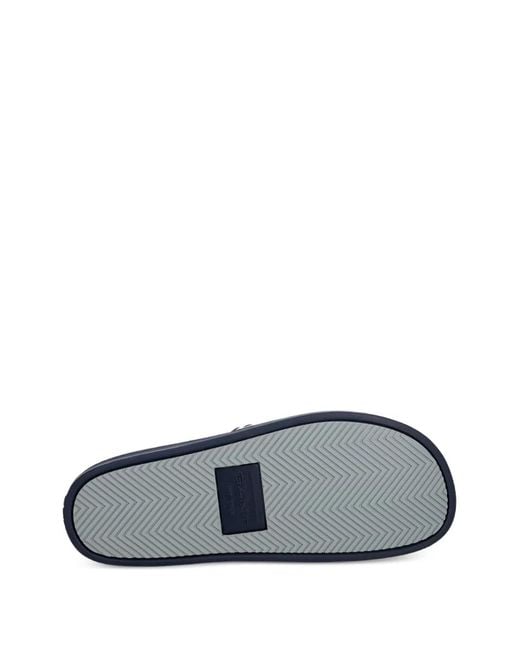 Gant Blue Logo-Plaque Slides for men