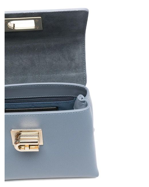 Furla Blue 1927 Logo-Plaque Tote Bag