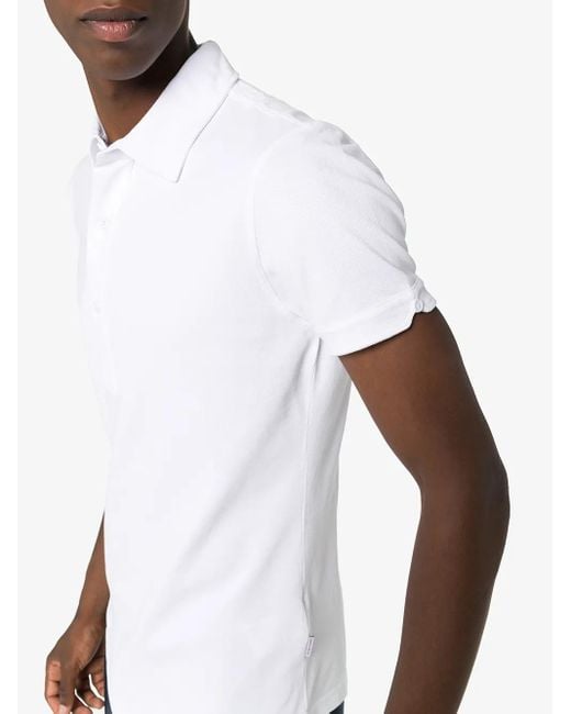 Orlebar Brown White Sebastian Cotton Polo Shirt for men