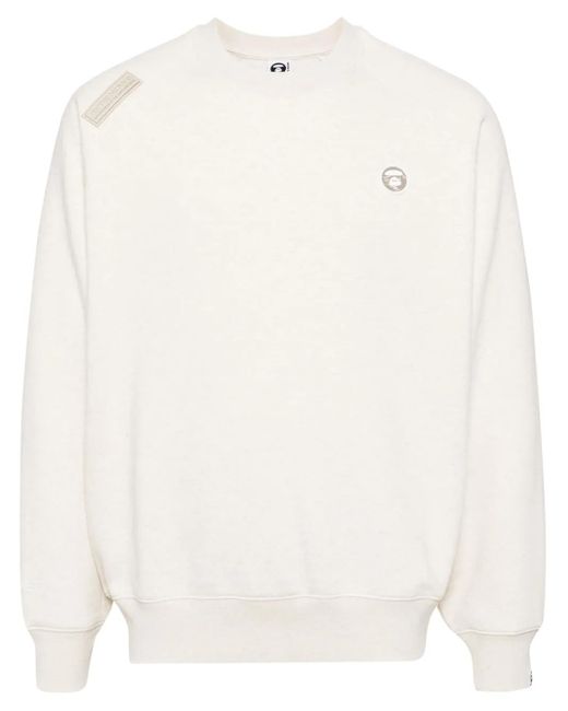 Aape By A Bathing Ape White Logo Patch Sweatshirt for men
