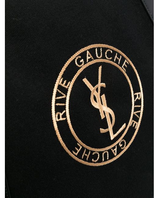 Saint Laurent Black Rive Gauche Tote Bag for men