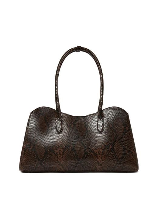 Stella McCartney Black Ryder Tote Bag Mit Schlangen-Effekt