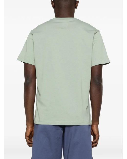 Emporio Armani Green Graphic Crewneck T-Shirt for men