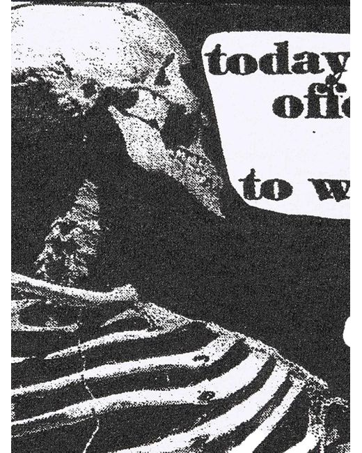 Supreme Black Skull Graphic T-Shirt for men