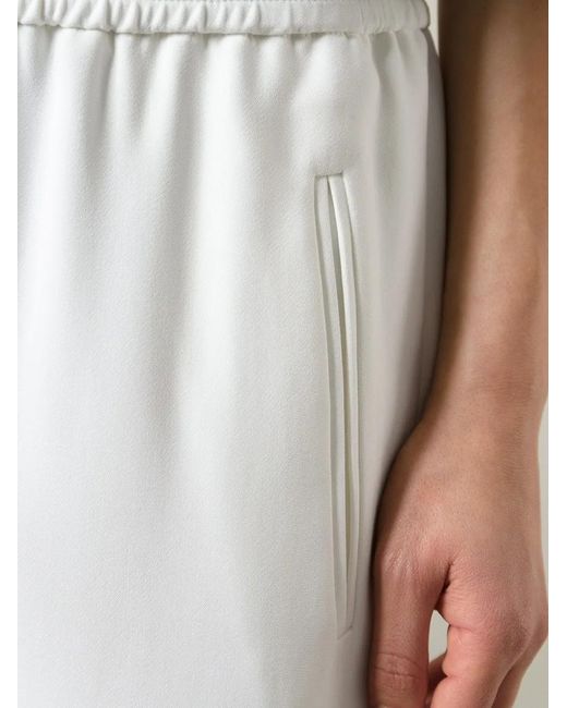 Stella McCartney White Tamara Cropped Trousers