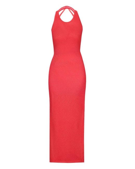 Laneus ニットドレス Red