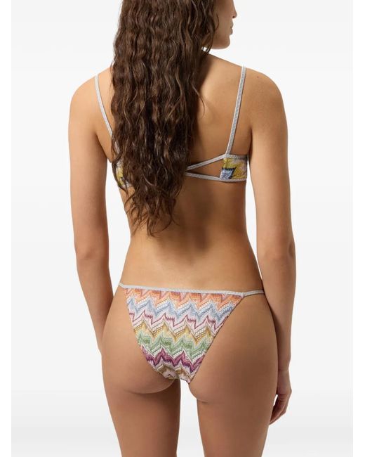 Missoni White Zigzag-Knit Bikini
