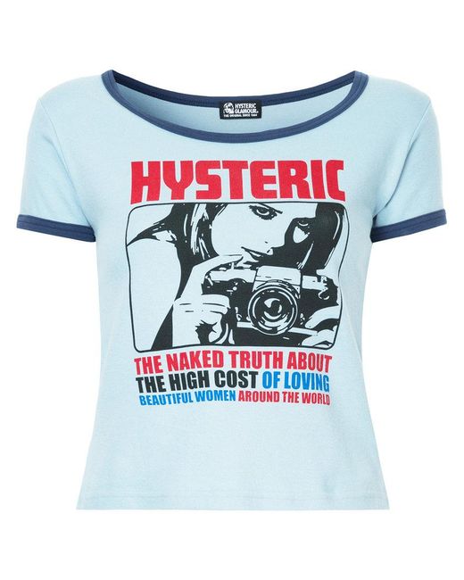 Hysteric Glamour Blue Printed T-shirt
