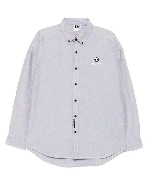Aape By A Bathing Ape Blue Long Sleeves Shirt for men