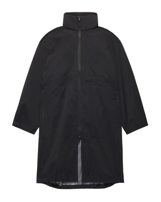 Adidas Blue Turtleneck Zip-Front Coat