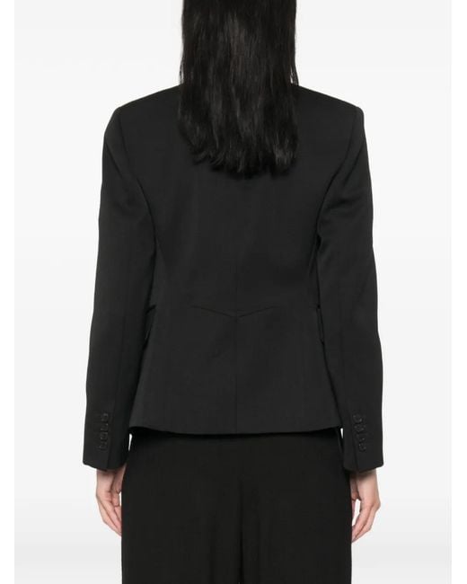 Givenchy Black Cut-Out Lapel Blazer