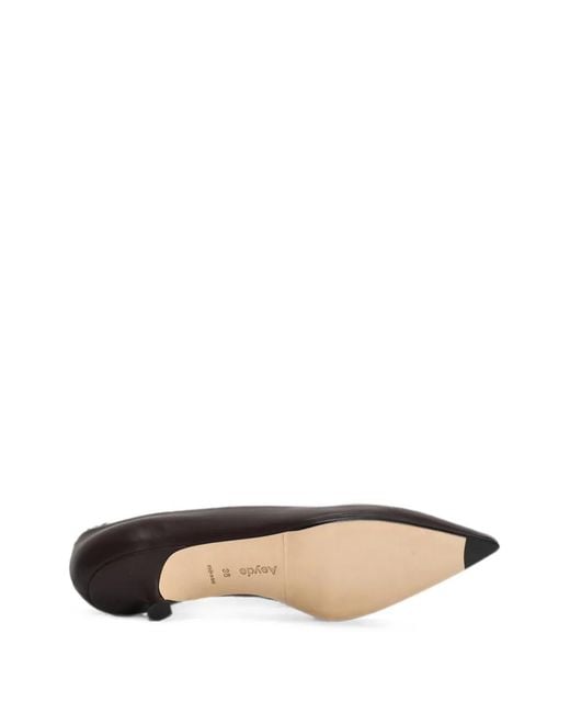 Aeyde Brown Cari Pointed-Toe Pumps