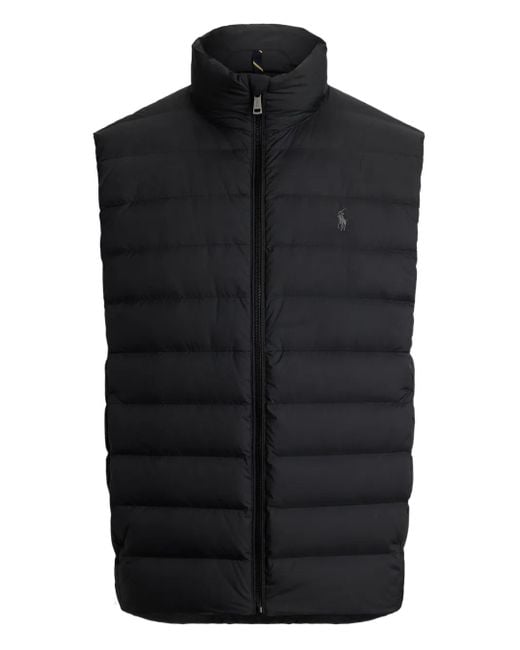 メンズ Polo Ralph Lauren キルティング ベスト Black