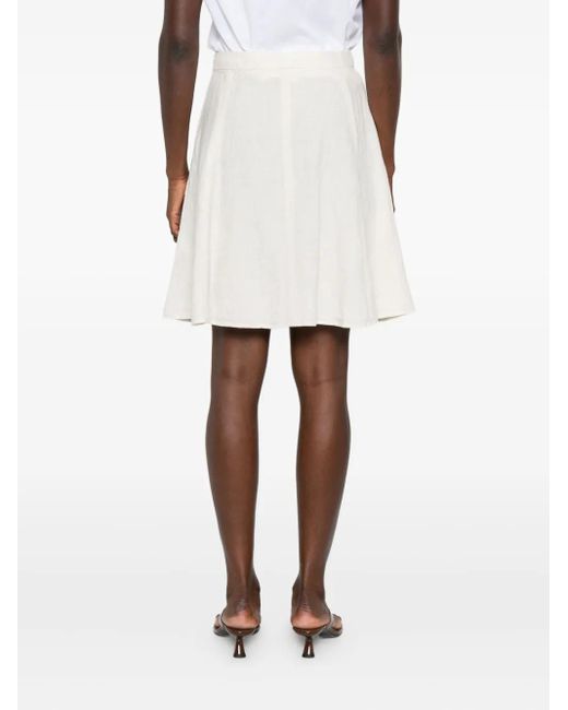 Marc O' Polo White Linen Mini Skirt
