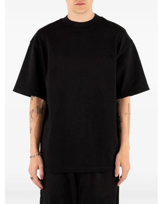 【Eytys】 フェリスTシャツ ブラック オーガニックコットン Black Ferris T-Shirt by EYTYS on Sale