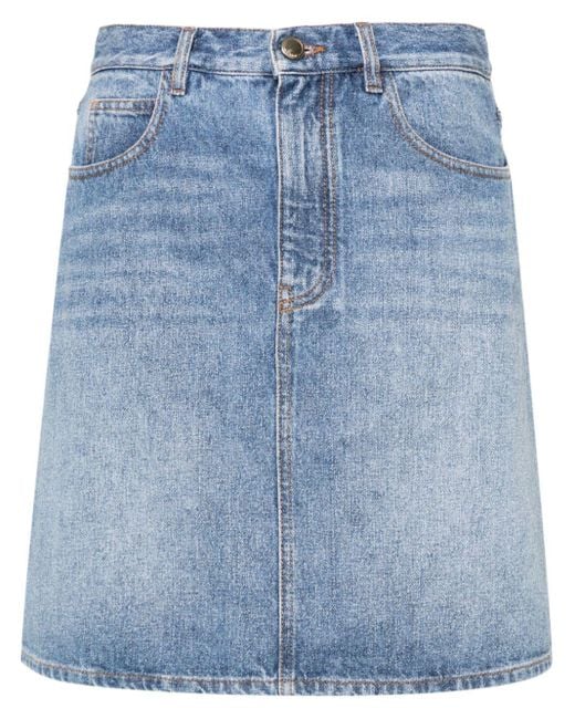 Chloé Blue Denim Mini Skirt