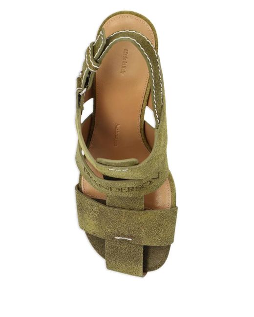 J.W. Anderson Metallic 95Mm Suede Fisherman Sandals