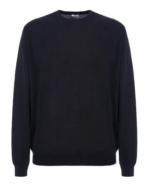 Malo Blue Crew-Neck Sweater for men