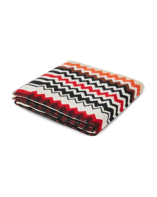 Missoni Best ジグザグパターン ビーチタオル Red