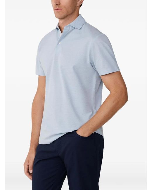 Hackett Blue Short-Sleeve Polo Shirt for men