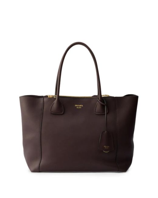 Prada Brown Großer Shopper