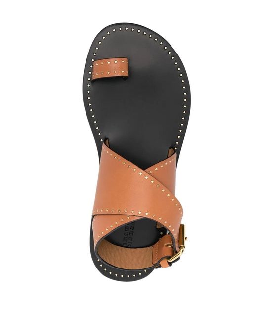 Isabel Marant Brown Jools Studded Sandals