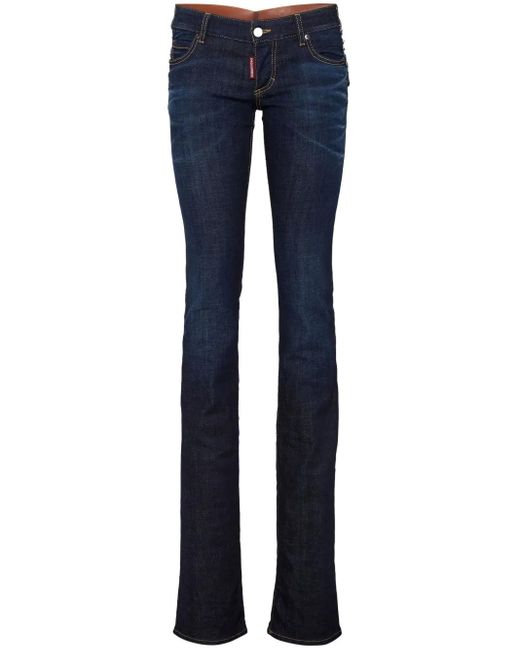 DSquared² Blue Panelled Jeans
