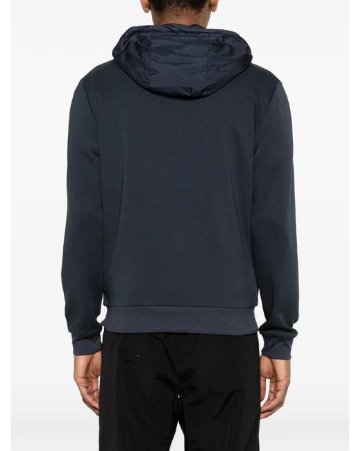 Heskimo Blue Hooded Zip Jacket for men