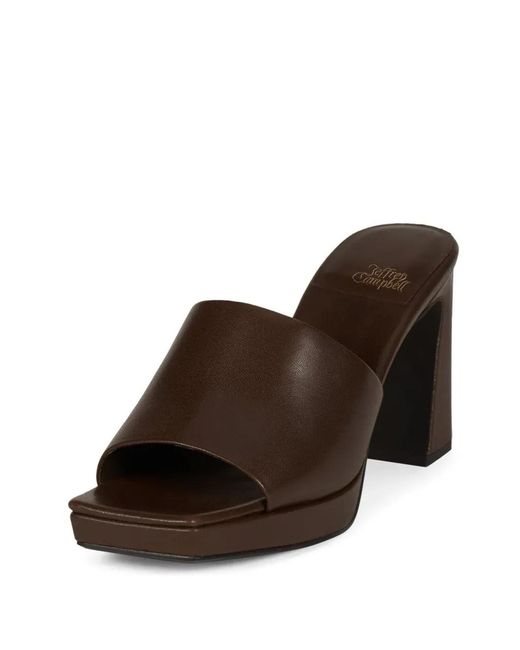 Jeffrey Campbell Brown Dress-Code Platform Sandals