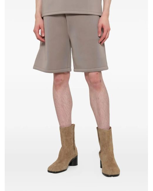 Entire studios Natural Scuba Elasticated-Waist Shorts