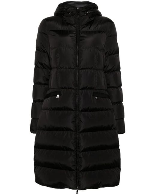 Moncler Avocette Gewatteerde Jas Met Capuchon in het Black