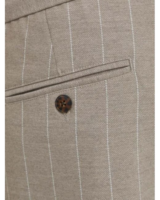 Les Deux Natural Striped Trousers for men