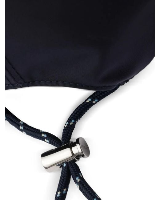 Prada Blue Speedrock Enamelled-Triangle Baseball Cap for men