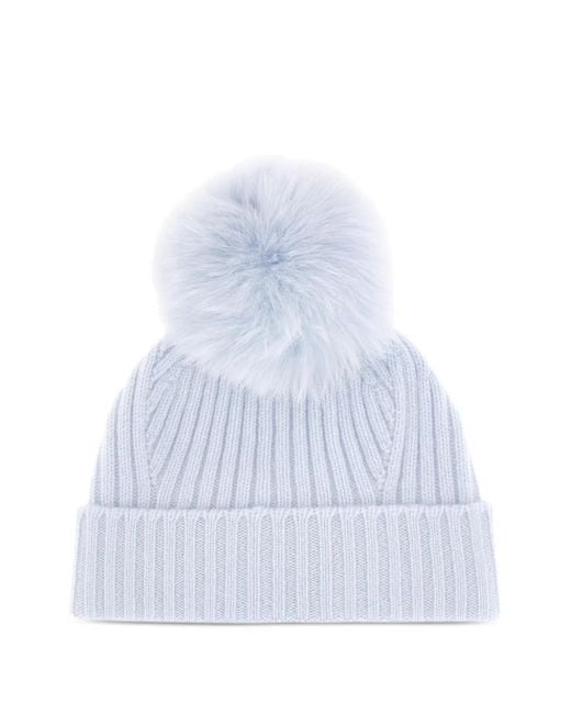 Vanisé リブニット ビーニー White