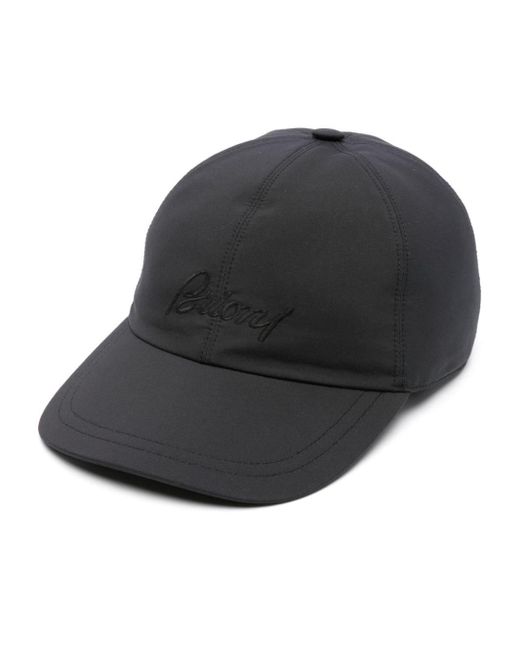 Brioni Gray Logo-embroidered Baseball Cap for men