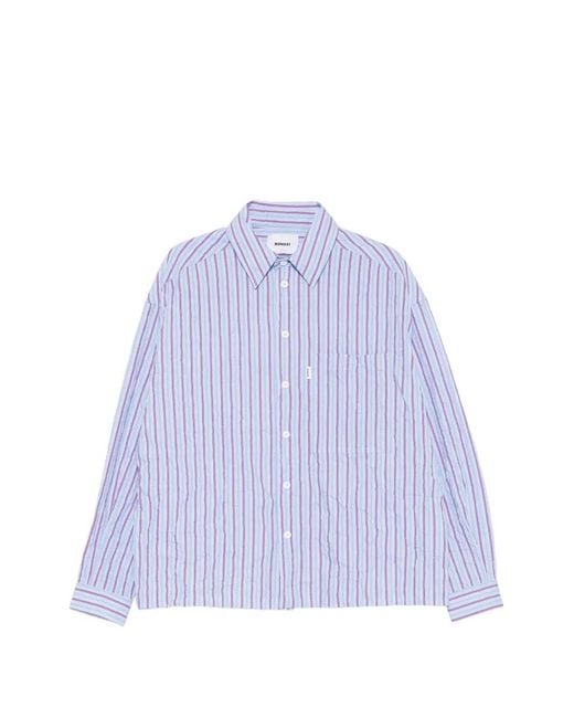 Bonsai Purple Striped Pocket Shirt for men