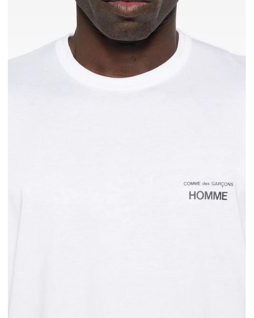 Comme des Garçons White Logo-Detail T-Shirt for men
