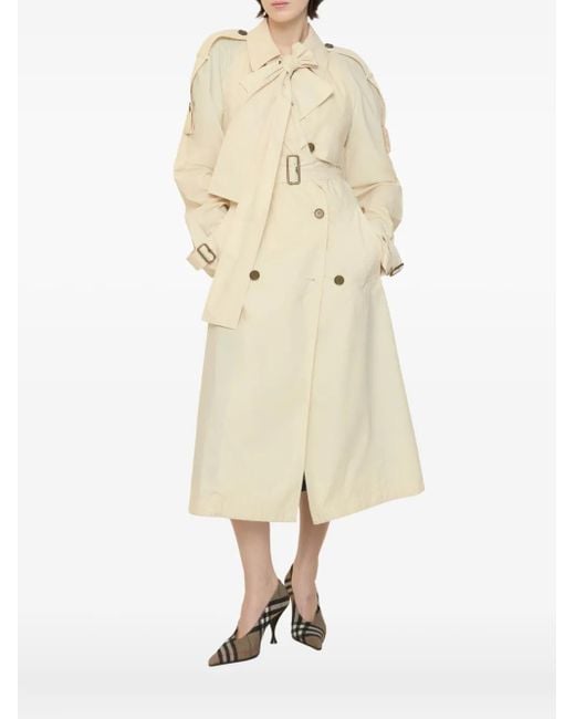 Burberry Natural Trerose Storm-Shield Buckled Trench Coat