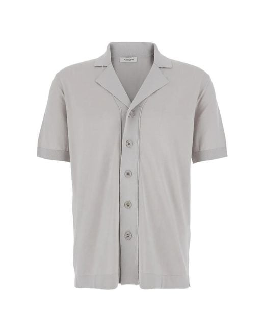 Kangra Gray Cotton Shirt for men