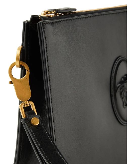 Versace Black Lou Ledertasche