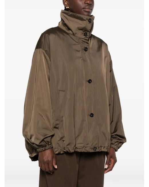 Marc O' Polo Brown Elasticated-Hem Jacket