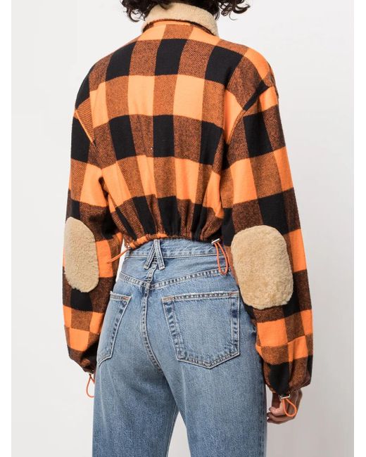 ROMEO HUNTE Orange Veste Lucy Crop