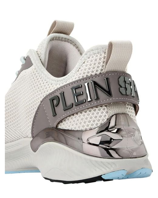 Philipp Plein White Runner Ps Fly Knit Sneakers